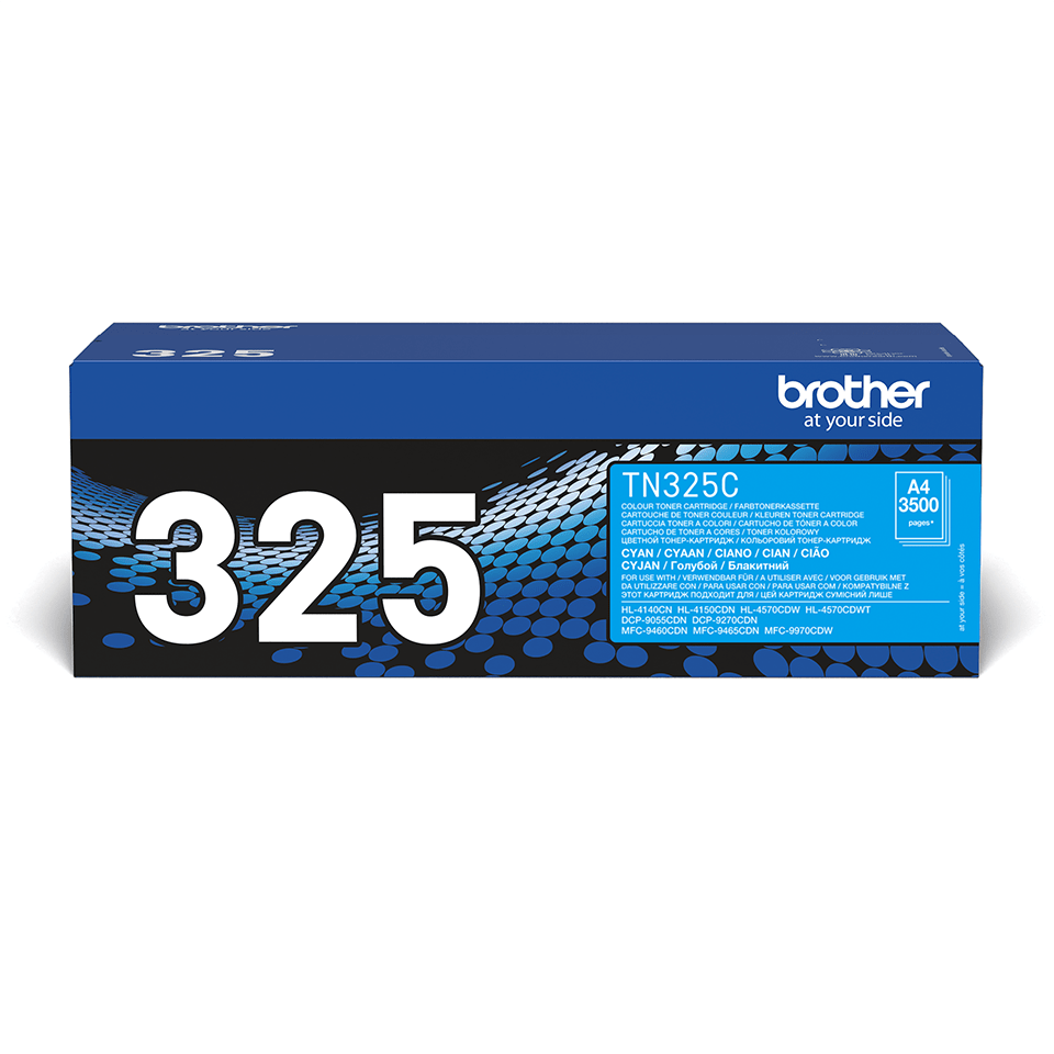 Cartouche Laser de Marque BROTHER TN325C Cyan Haute Capacité (3 500 pages)