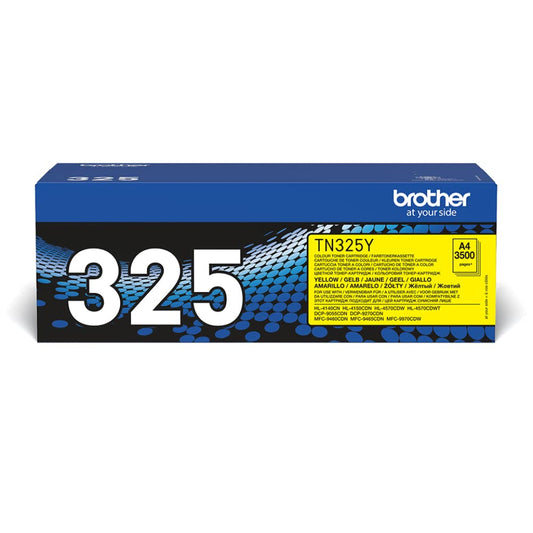 Cartouche Laser de Marque BROTHER TN325Y Yellow Haute Capacité (3 500 pages)