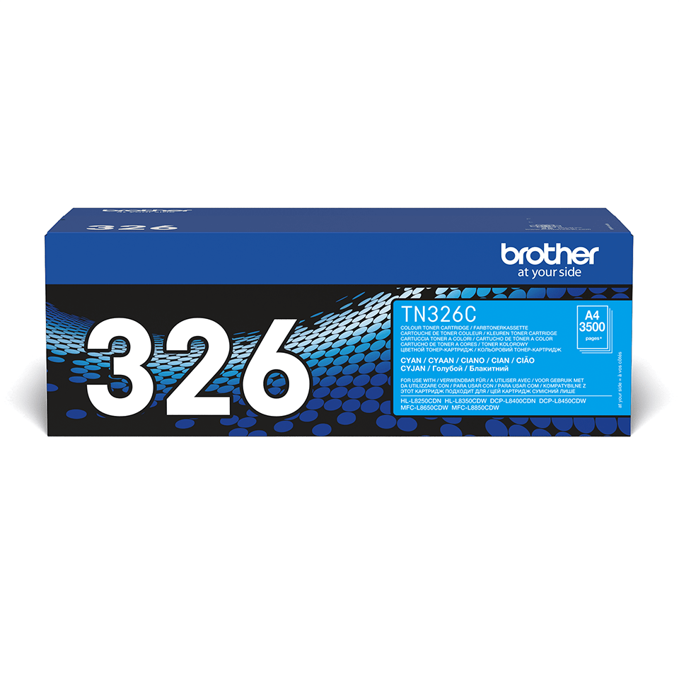 Cartouche Laser de Marque BROTHER TN326C Cyan Grande Capacité (3 500 pages)