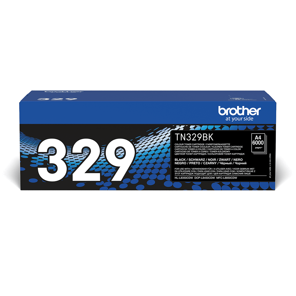 Cartouche Laser de Marque BROTHER TN329BK Noir Haute Capacité (6 000 pages)