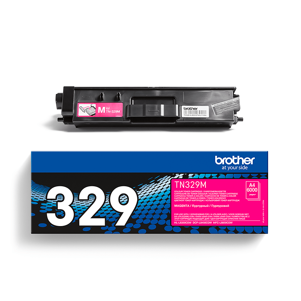 Cartouche Laser de Marque BROTHER TN329M Magenta Haute Capacité (6 000 pages)