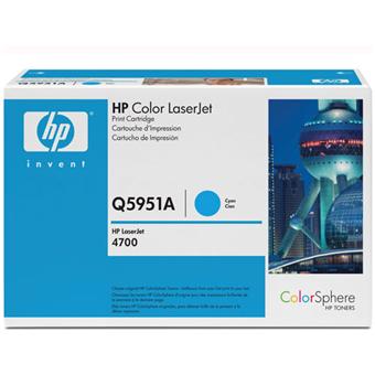 Cartouche Laser de Marque HP Q5951A Cyan (bleu) (10 000 pages)