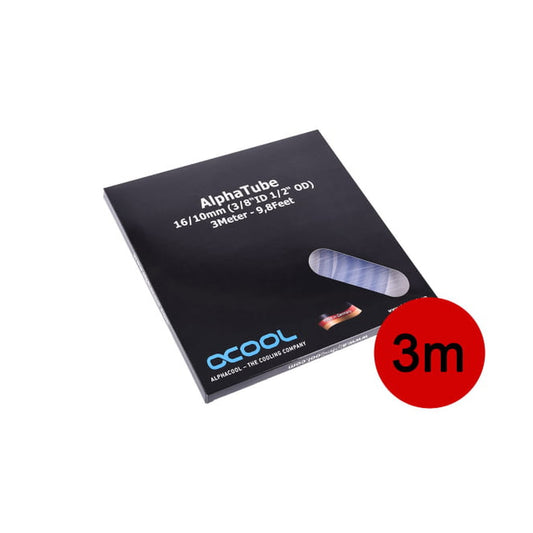 Tube pour Watercooling Alphacool AlphaTube Clear 10/16mm 3m (Transparent)