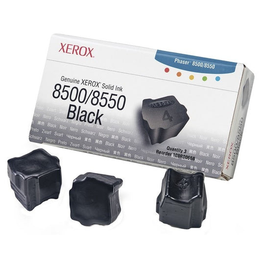 3 bâtonnets Encre solide de Marque Xerox 108R00668 Noir (3 000 pages)