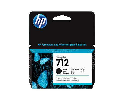 Cartouche d'origine HP 3ED70A / 712 - noire