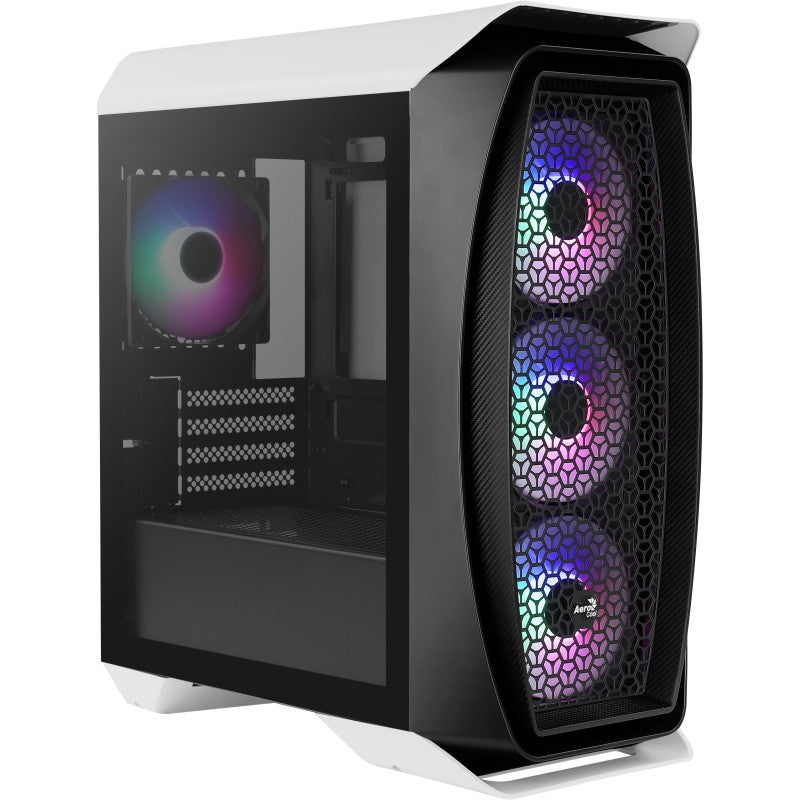 Boitier Mini Tour Micro ATX AeroCool Aero One Mini Frost RGB avec panneau vitré (Blanc/Noir)