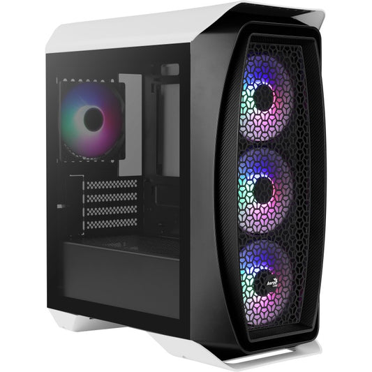 Boitier Mini Tour Micro ATX AeroCool Aero One Mini Frost RGB avec panneau vitré (Blanc/Noir)