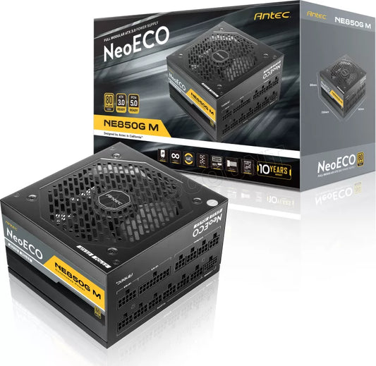 Alimentation ATX Antec NeoEco Gold M ATX 3.0 - 850W (Noir)