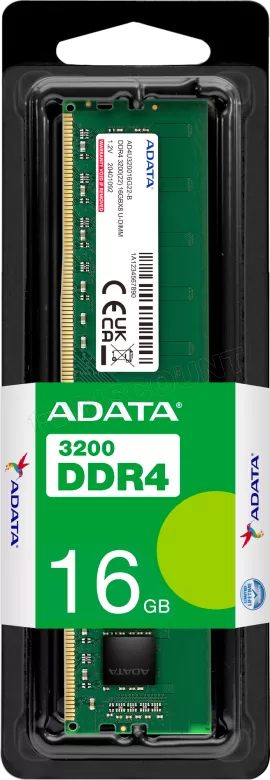 Barrette mémoire 16Go DIMM DDR4 Adata Premier  3200Mhz (Vert)