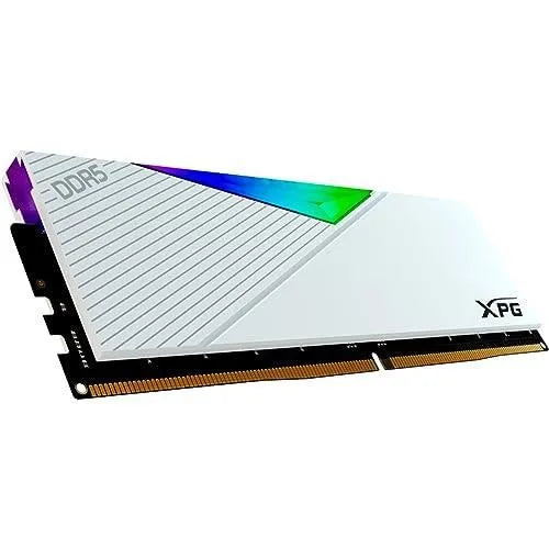 Barrette mémoire 16Go DIMM DDR5 Adata XPG Lancer RGB  7200MHz (Blanc)