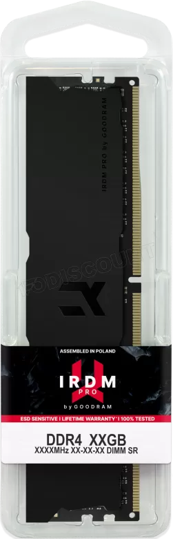 Barrette mémoire 8Go DIMM DDR4 GoodRam IRDM Pro  3600Mhz (Noir)