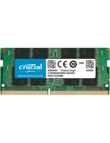 Barrette mémoire SODIMM 8Go DDR4 Crucial  3200Mhz (Vert)