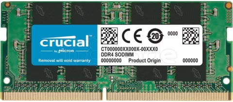 Barrette mémoire SODIMM DDR4 Crucial  2400Mhz 8Go (Vert)