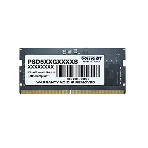 Barrette mémoire SODIMM DDR5 32Go Patriot Signature Line  4800MHz (Noir)