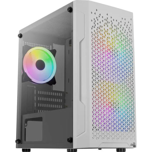 Boitier Mini Tour Micro ATX AeroCool Trinity Mini FRGB avec panneau vitré (Blanc)