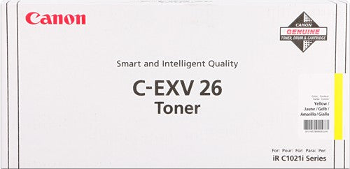 Cartouche Laser de Marque Canon C-EXV26Y (1657B006) Yellow - 6000 copies