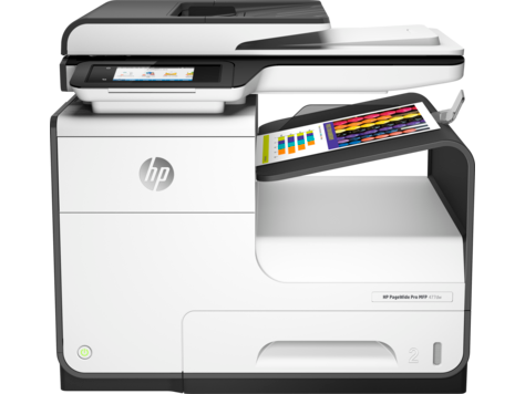 HP PageWide Pro 477dw Imprimante Multifonction Couleur Impression, copie, scan, fax Jusqu'a 50,000 pages 2 ports hàƒà´te USB 2.0 haut debit 1 port reseau Ethernet