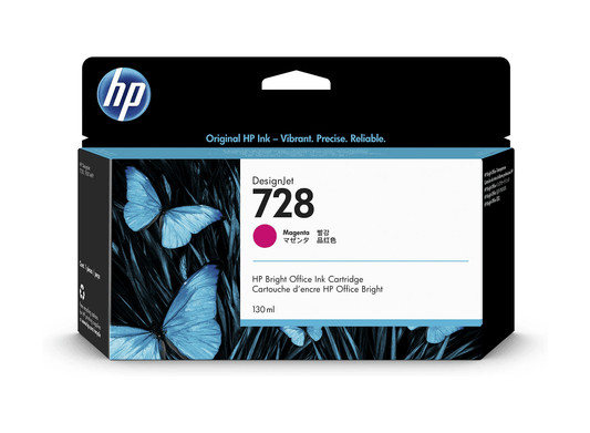 Cartouche Jet d'encre de la Marque HP (HP728XL) F9J66A Magenta Haute Capacité (130ml)