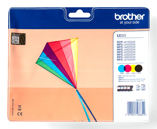 Cartouche d'encre de marque BROTHER LC223VALBP  ( 550 pages)