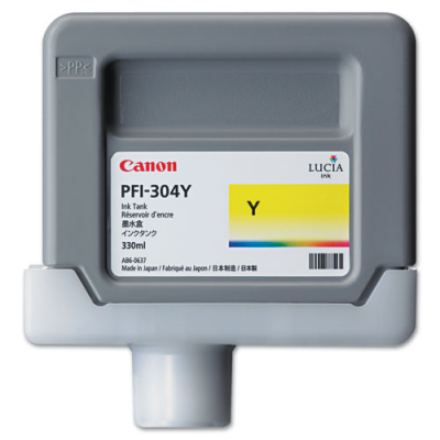 Cartouche Jet d'encre de Marque Canon (PFI-304Y) (3852B005) Jaune (330 ml)