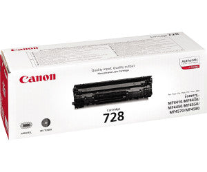 Cartouche Laser de Marque Canon CRG-728BK (350B002) Noir (2 100 pages)