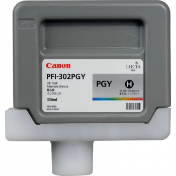 Cartouche d'encre de Marque Canon PFI-302PGY PHOTO Gris 330ml