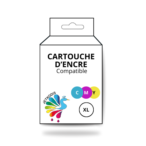 Cartouche Jet d'encre Compatible DELL JF333 (592-10177) 3 Couleurs 104 pages