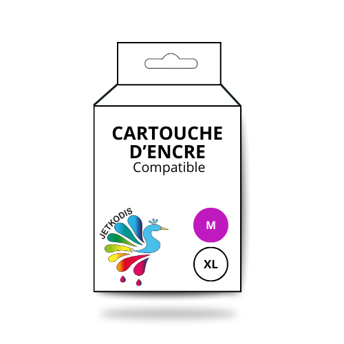 Cartouche jet d'encre Compatible Epson T6123M Magenta (220ml)