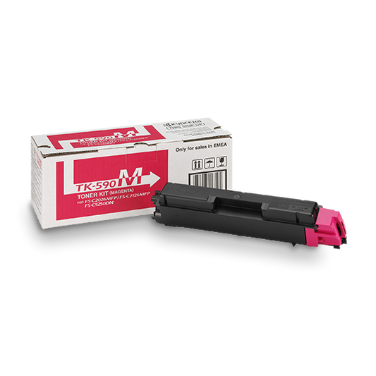 Cartouche Laser de Marque Kyocera TK-590M Magenta 5 000 pages (1T02KVBNL0)
