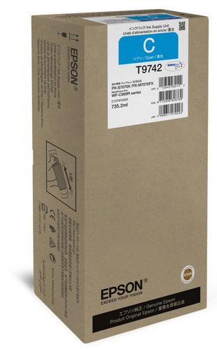 Cartouche d'origine Epson C13T97420N / T9742 - cyan
