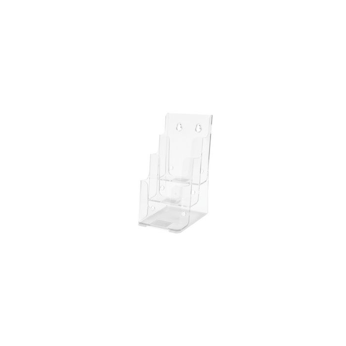 deflecto Porte-brochures, 1/3 A4 portrait, 4 compartiments