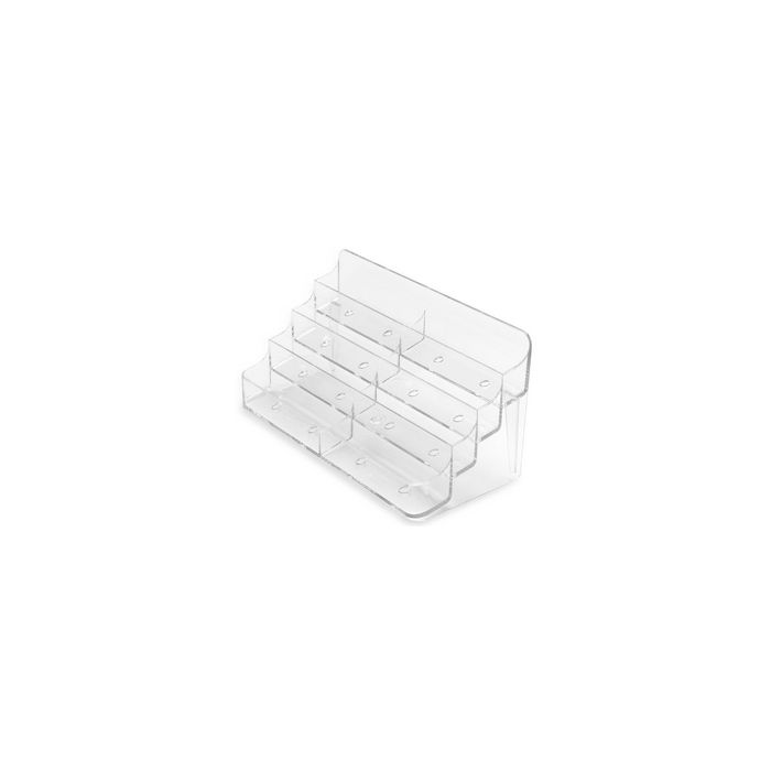 deflecto Porte-cartes de visite, 8 compartiments,transparent