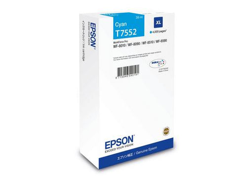 Cartouche d'origine Epson C13T75524N / T7552 - cyan