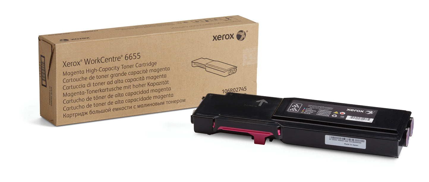 Cartouche Laser de Marque Xerox 106R02745 Magenta Trés Haute Capacité (7 000 pages)