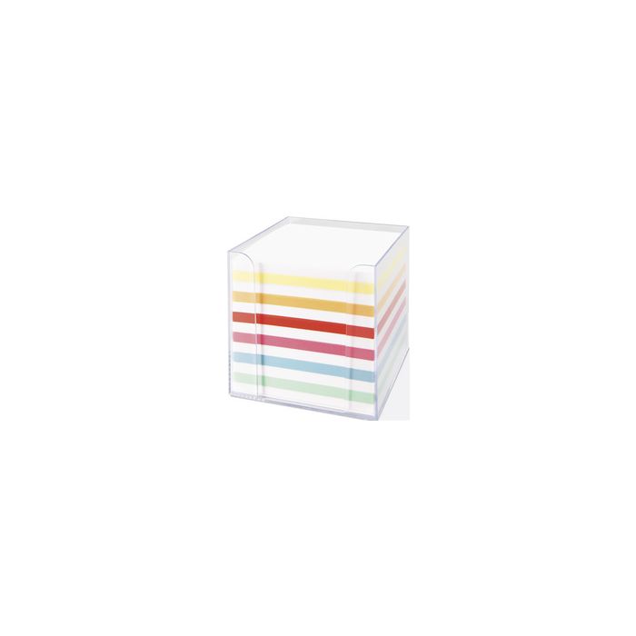 folia Bloc cube avec boîtier, plastique, transparent