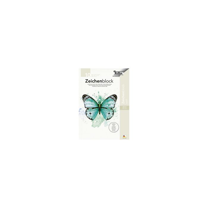 folia Bloc de dessin, 140 g/m2, A4, grainé, 20 feuilles