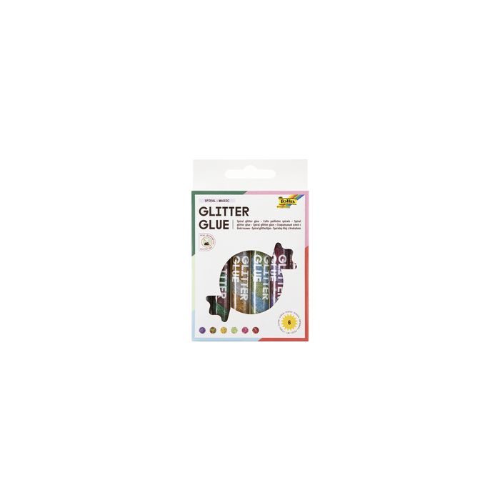 folia Colle pailletée "Glitterglue SPIRAL MAGIC", assortie