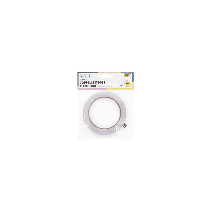 folia Ruban adhésif double face, 5 mm x 18 m, transparent