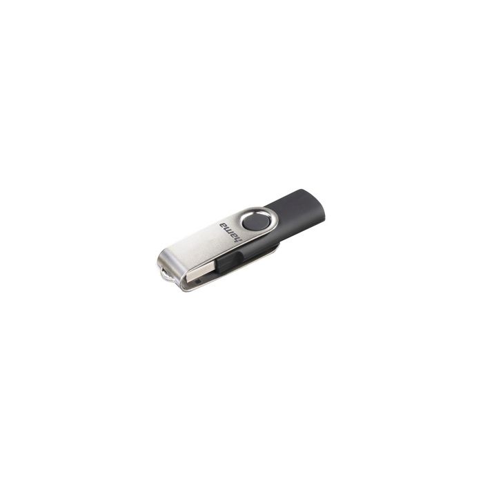 hama Clé USB 2.0 "Rotate", 128 GB, noir/argent