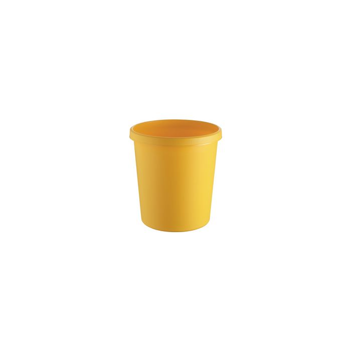 helit Corbeille à papier "the german", 18 litres, PE, jaune