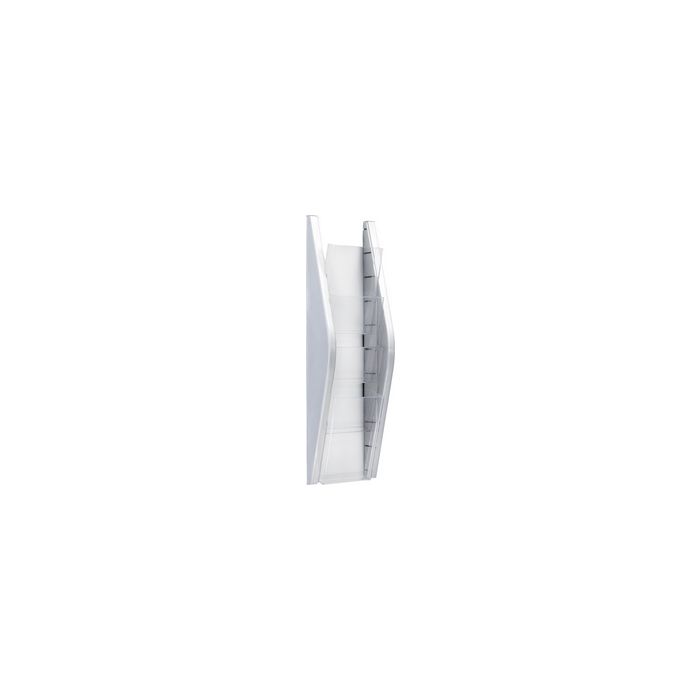 helit Porte-brochures mural "the arc", 1/3 A4, argent