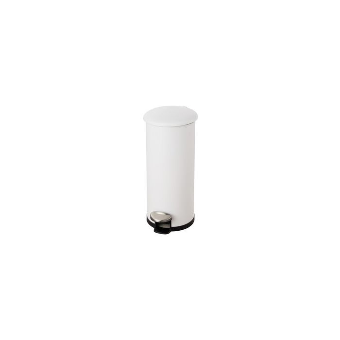 helit Poubelle à pédale "the zinc", 30 litres, blanc