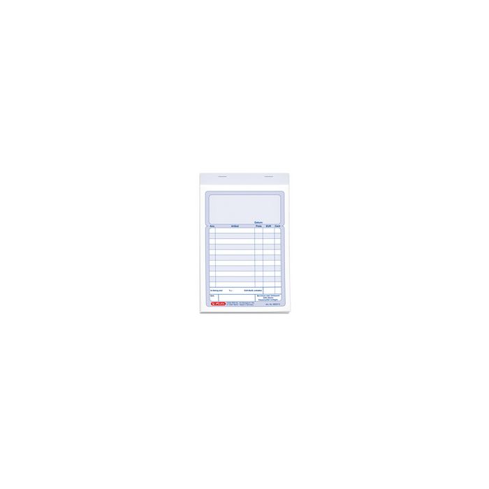 herlitz Bloc de formulaires "bloc de facture", A6, 2 x 50