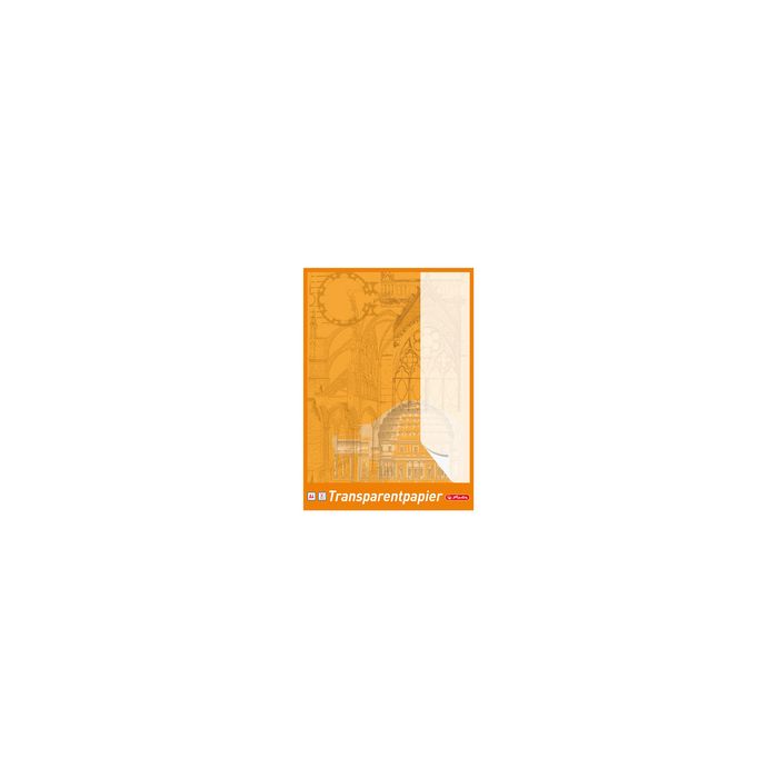 herlitz Bloc de papier transparent A4, 65 g/m2