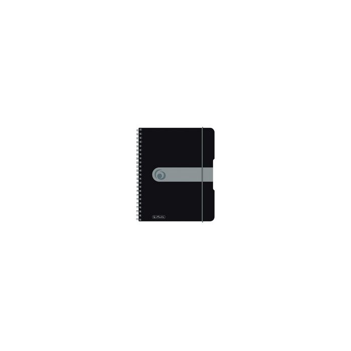 herlitz Cahier à spirales easy orga to go, A5, noir