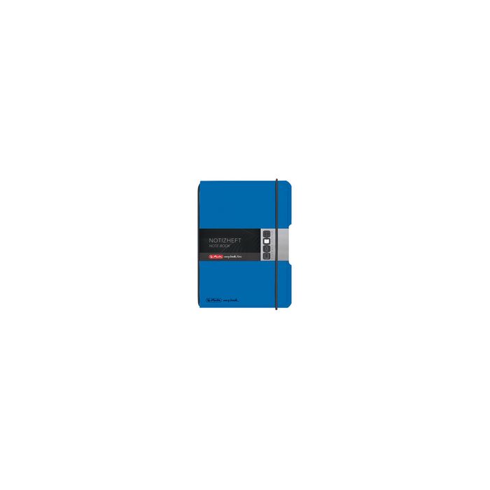 herlitz Carnet de notes my.book flex, A6, PP, bleu