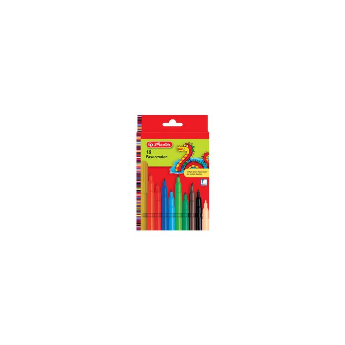 herlitz Feutre, étui en carton de 10