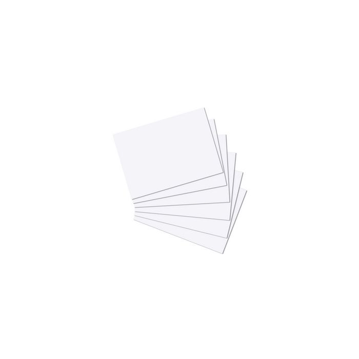 herlitz Fiches bistrol, A4, uni, blanc