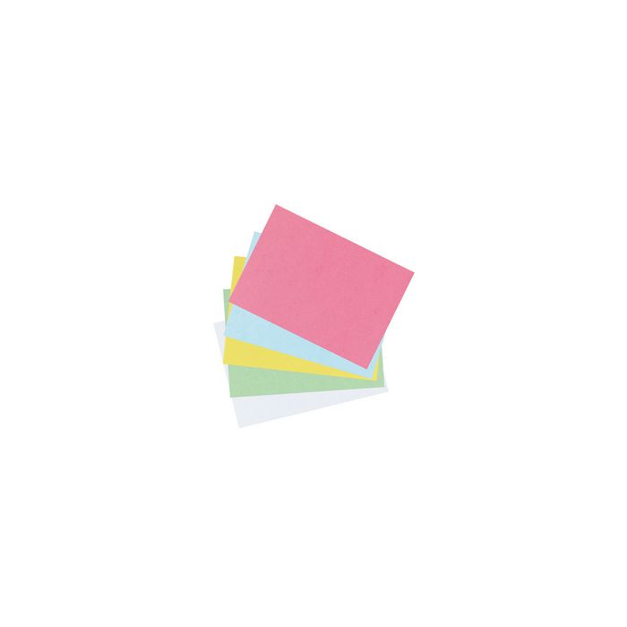 herlitz Fiches bristol, A5, uni, blanc