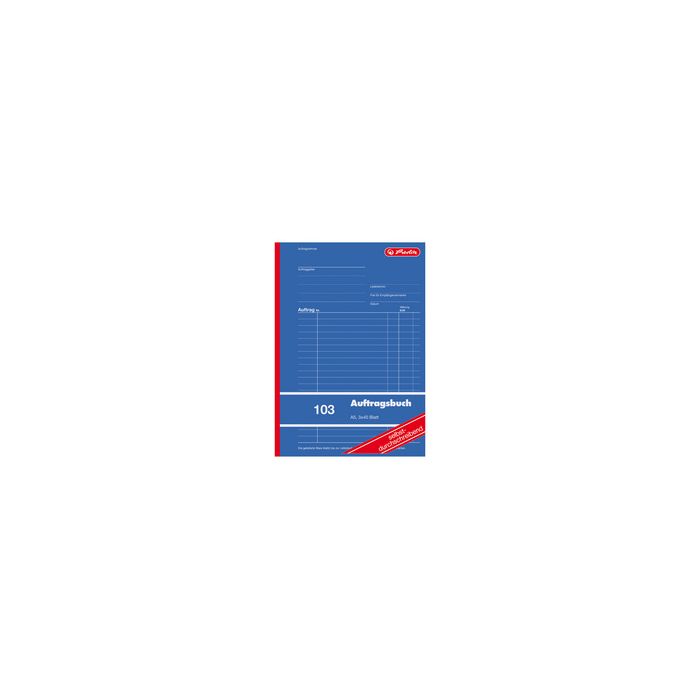 herlitz Formularbuch "Auftrag 103", DIN A5, 3 x 40 Blatt